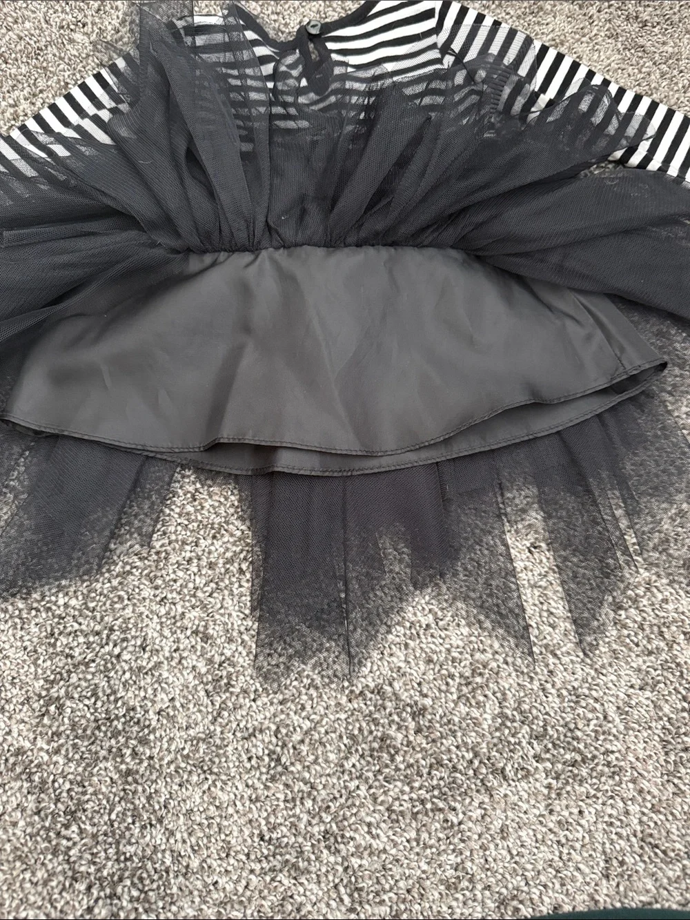 Bonnie Baby Black & White Cat Tulle Dress